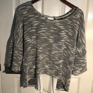 Knit top with back detail